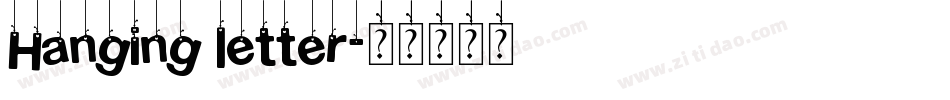 Hanging letter字体转换